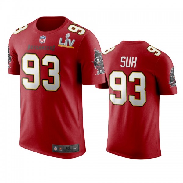 Tampa Bay Buccaneers Ndamukong Suh Red Super Bowl LV T-Shirt