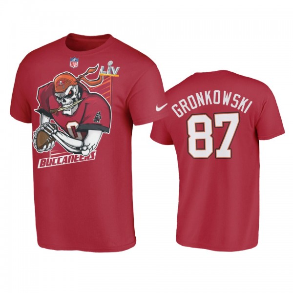 Tampa Bay Buccaneers Rob Gronkowski Red Super Bowl...