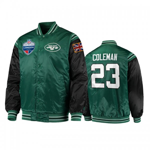 New York Jets Tevin Coleman Green 2021 NFL London ...