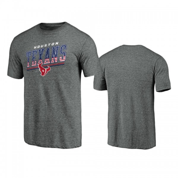 Houston Texans Gray Team Freedom Tri-Blend T-Shirt