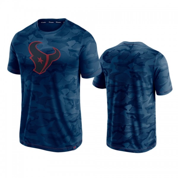 Houston Texans Navy Camo Jacquard T-Shirt