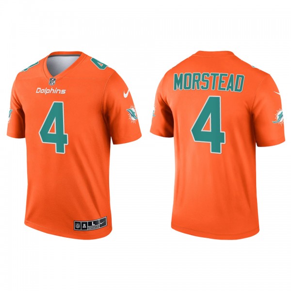 Men's Miami Dolphins Thomas Morstead Orange Invert...