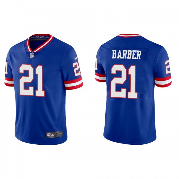 Tiki Barber Giants Royal Classic Vapor Limited Jer...