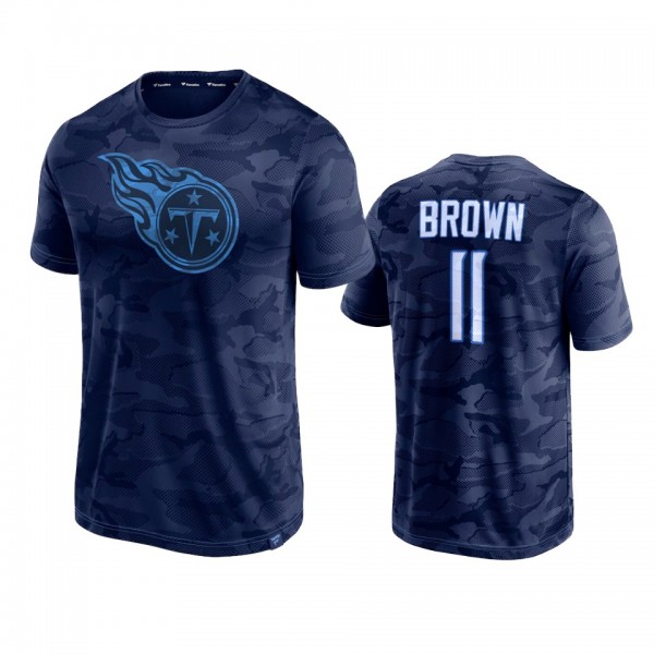 Tennessee Titans A.J. Brown Navy Camo Jacquard T-S...