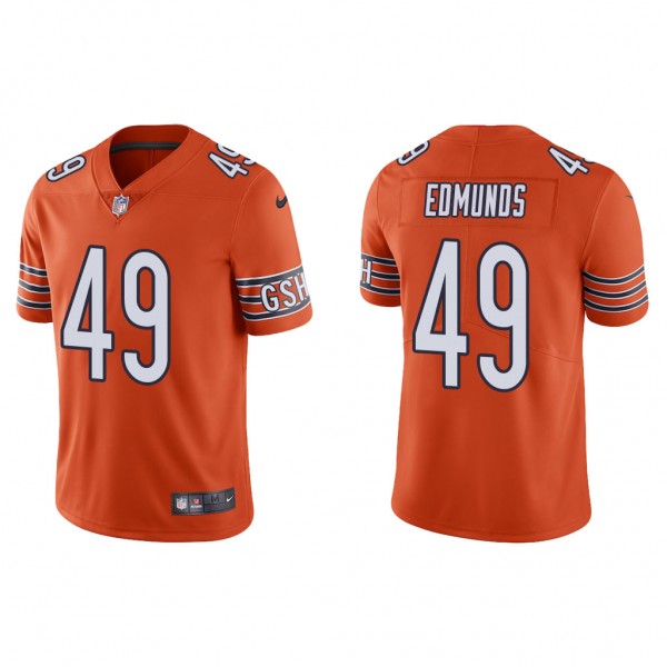 Men's Tremaine Edmunds Chicago Bears Orange Vapor Limited Jersey