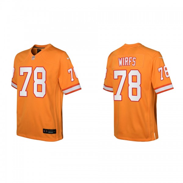 Tristan Wirfs Youth Tampa Bay Buccaneers Orange Th...