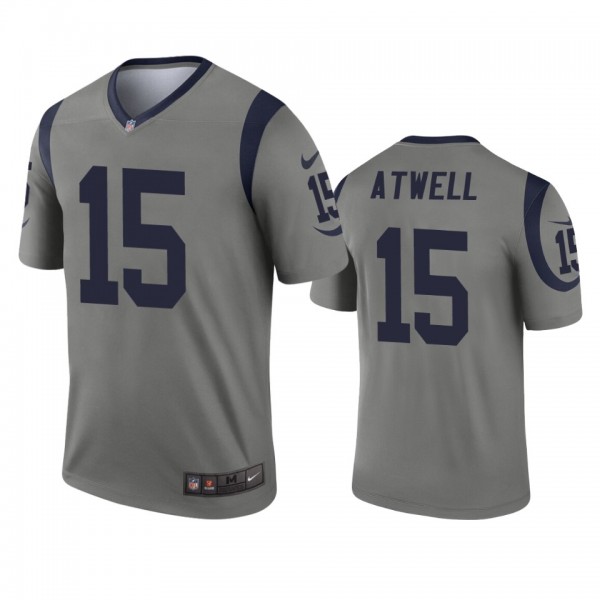 Los Angeles Rams Tutu Atwell Gray Inverted Legend ...