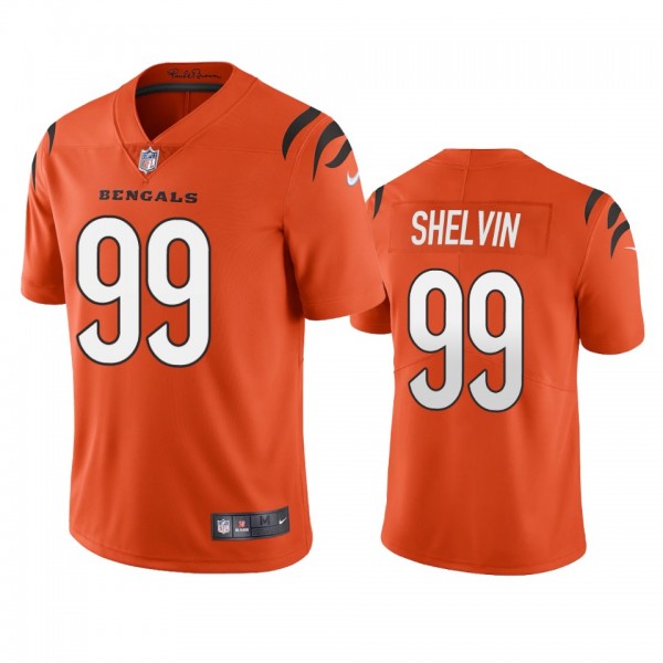 Tyler Shelvin Cincinnati Bengals Orange Vapor Limi...