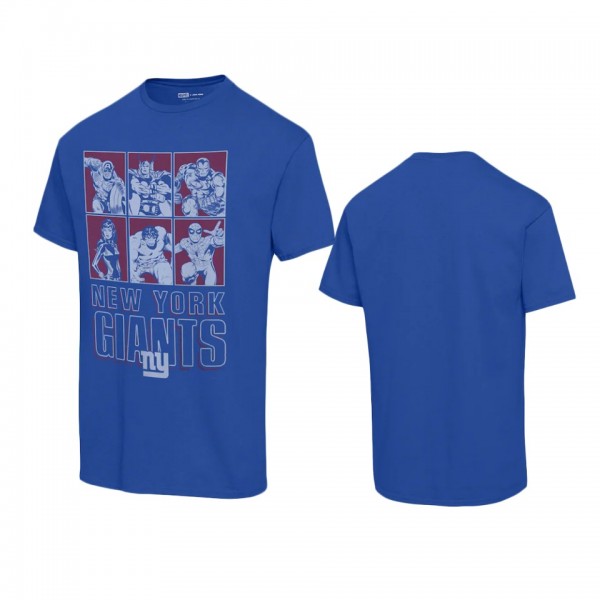 Unisex New York Giants Royal Disney Marvel Avenger...