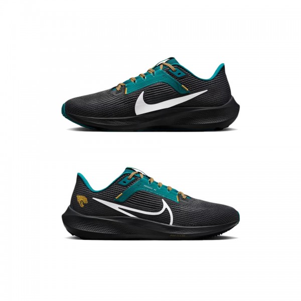 Unisex Jacksonville Jaguars Nike Anthracite Zoom Pegasus 40 Running Shoes