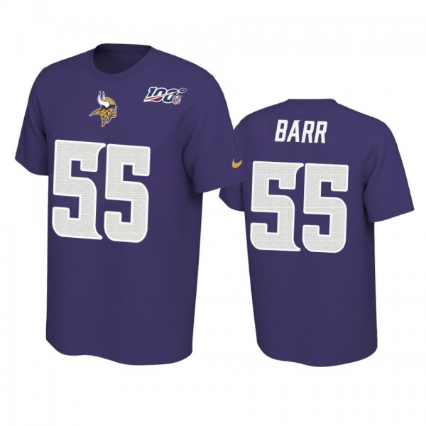 Minnesota Vikings Anthony Barr Purple 100th Season...