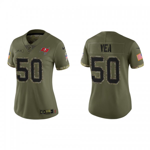 Vita Vea Women's Tampa Bay Buccaneers Olive 2022 Salute To Service Limited Jersey