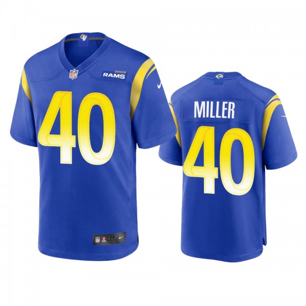 Los Angeles Rams Von Miller Royal Game Jersey