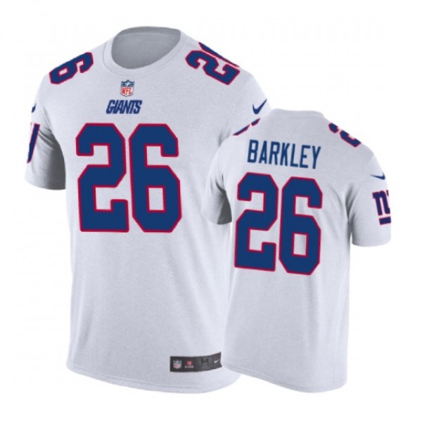 New York Giants #26 Saquon Barkley Color Rush Nike...