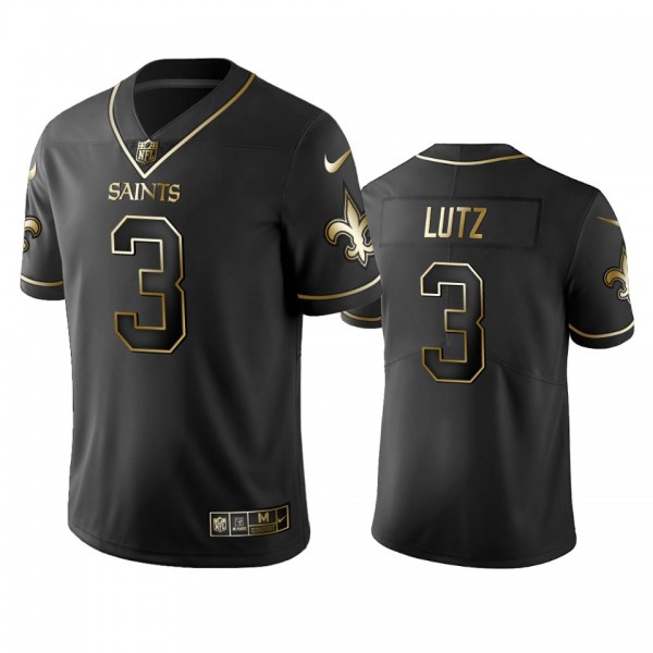 New Orleans Saints Wil Lutz Black Golden Edition 2...