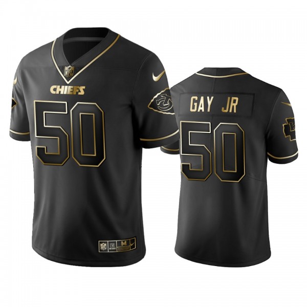 Chiefs Willie Gay Jr. Black Golden Edition Vapor L...