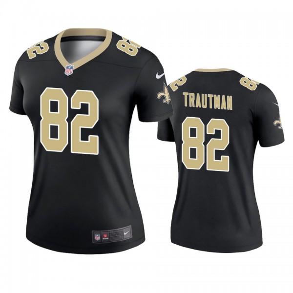 New Orleans Saints Adam Trautman Black Legend Jers...