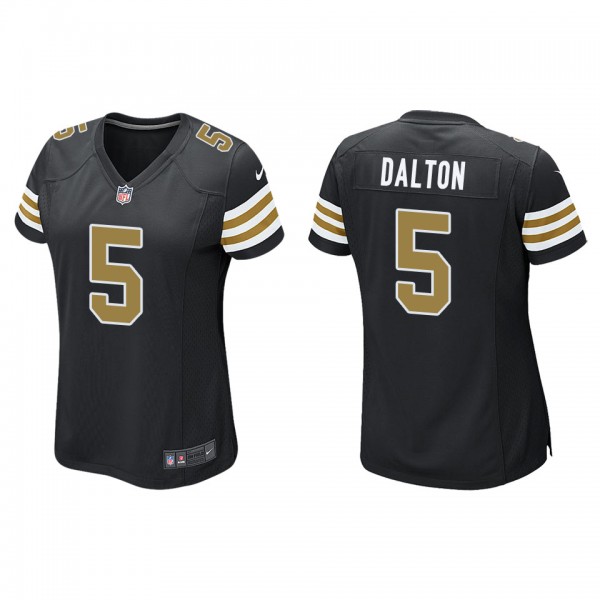 Women's New Orleans Saints Andy Dalton Black Alter...