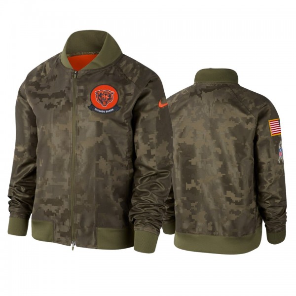 Women's Chicago Bears Olive 2019 Salute to Service...