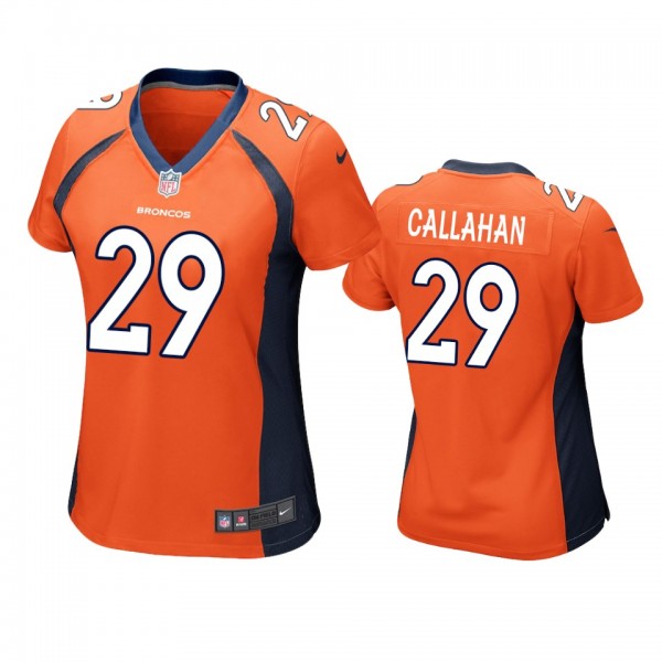 Denver Broncos #29 Bryce Callahan Orange Game Jers...