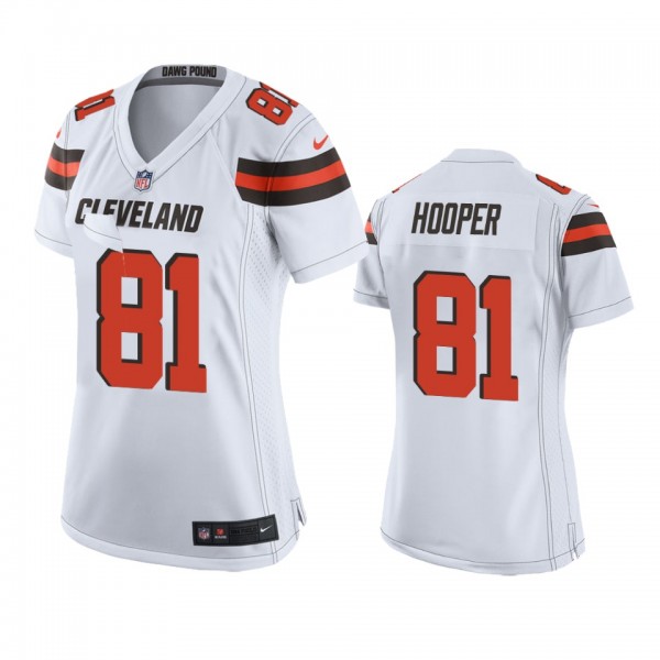 Cleveland Browns Austin Hooper White Game Jersey