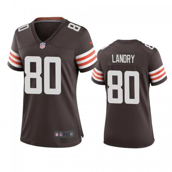 Women's Cleveland Browns Jarvis Landry Brown 2020 ...