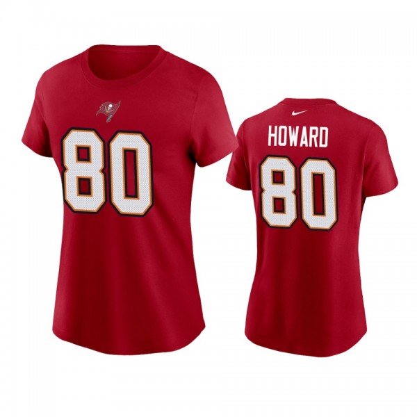 Women's Tampa Bay Buccaneers O.J. Howard Red Name & Number T-Shirt