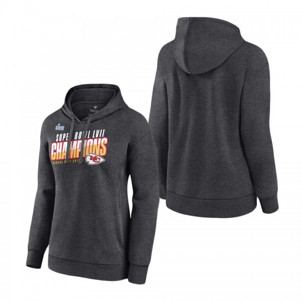 Women's Kansas City Chiefs Heather Charcoal Super ...