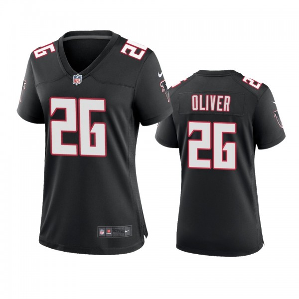 Women's Atlanta Falcons Isaiah Oliver Black 2020 T...