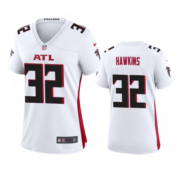 Atlanta Falcons Jaylinn Hawkins White Game Jersey