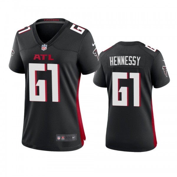 Atlanta Falcons Matt Hennessy Black Game Jersey
