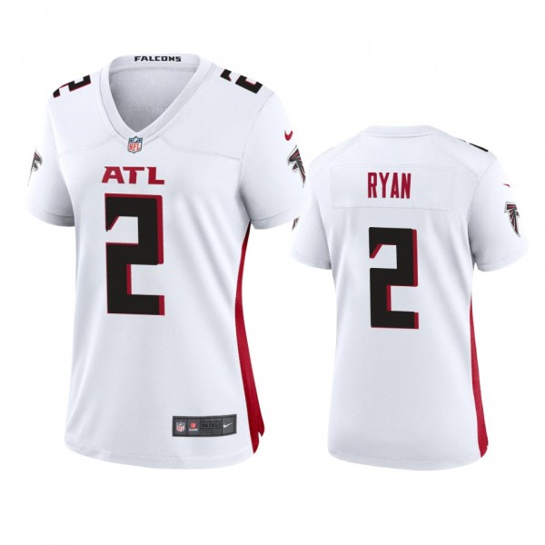 Women's Atlanta Falcons Matt Ryan White 2020 Game ...