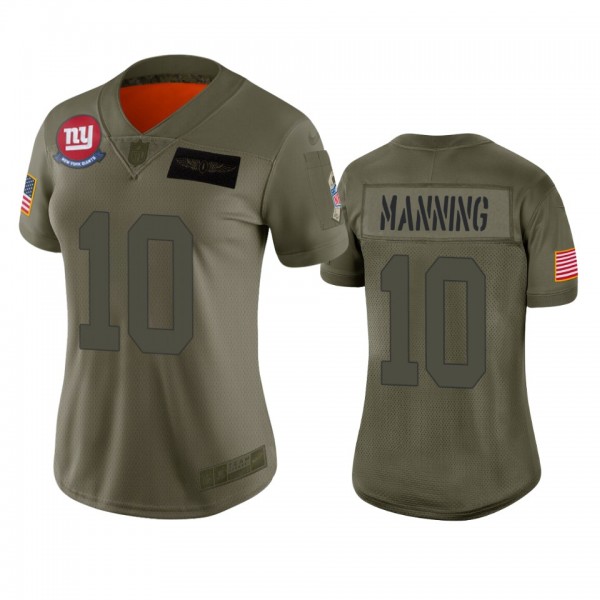 Women's New York Giants Eli Manning Camo 2019 Salu...