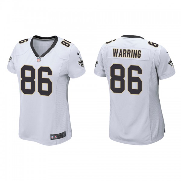 Women's New Orleans Saints Kahale Warring White Game Jersey