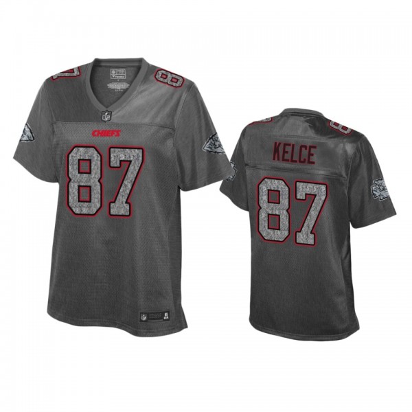 Women's Kansas City Chiefs Travis Kelce Heather Ch...