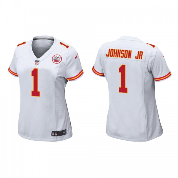 Women's Kansas City Chiefs Lonnie Johnson Jr. Whit...