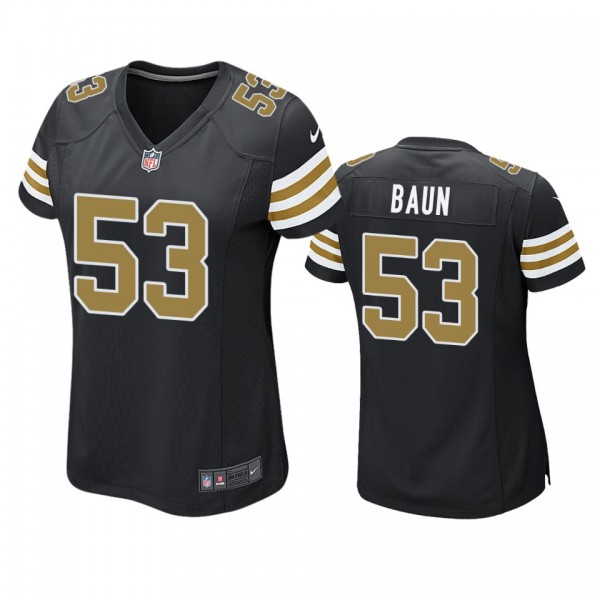 New Orleans Saints Zack Baun Black Alternate Game ...