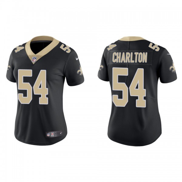 Women's New Orleans Saints Taco Charlton Black Vap...