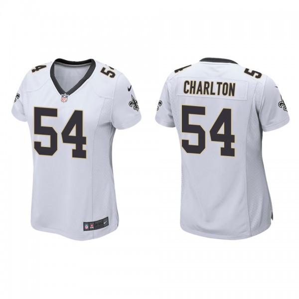 Women's New Orleans Saints Taco Charlton White Gam...