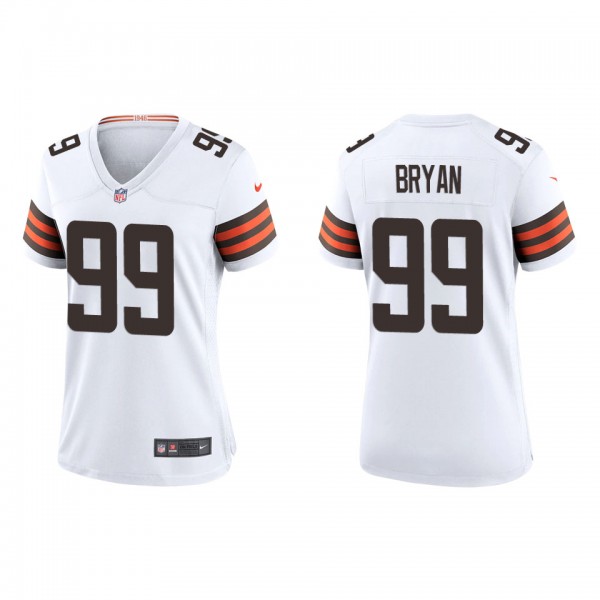 Women's Cleveland Browns Taven Bryan White Game Je...