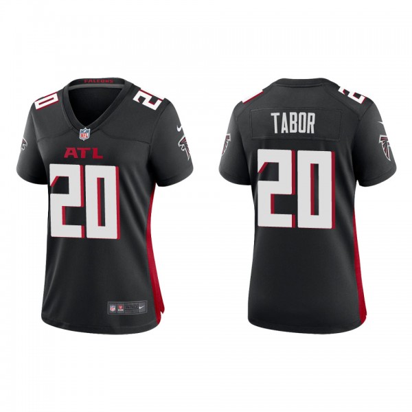 Women's Atlanta Falcons Teez Tabor Black Game Jers...