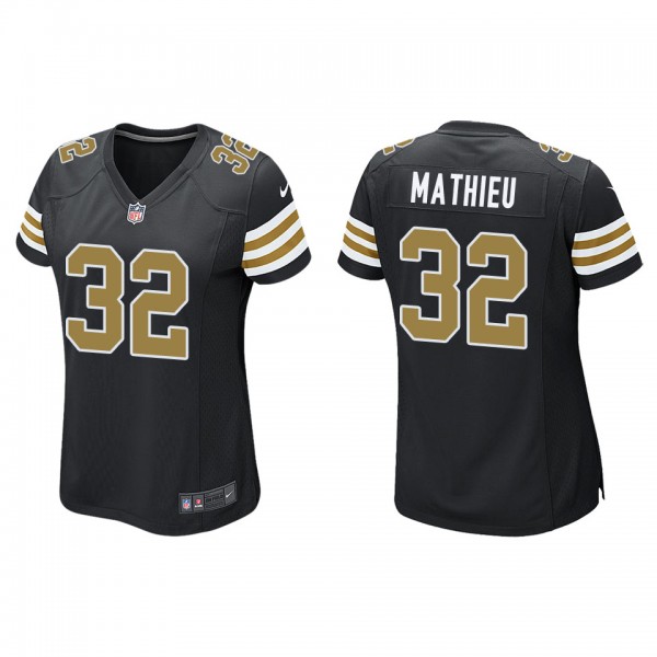 Women's New Orleans Saints Tyrann Mathieu Black Al...