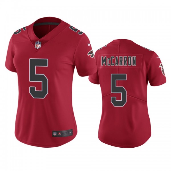 Women's Atlanta Falcons AJ McCarron Red Color Rush...