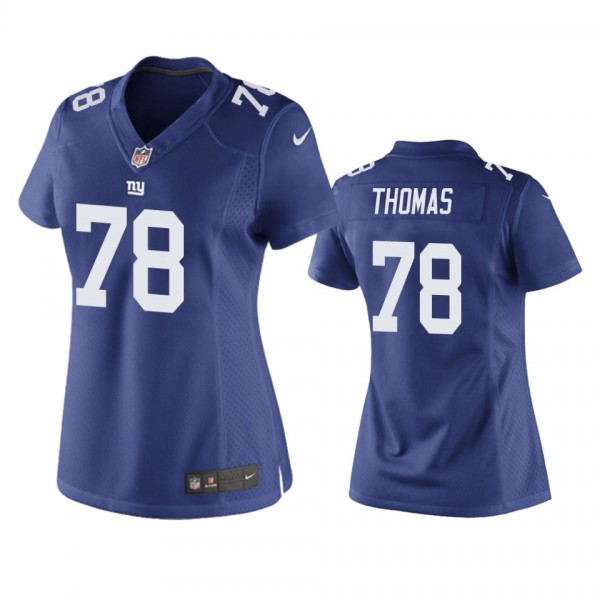 Women's New York Giants Andrew Thomas Royal Game J...