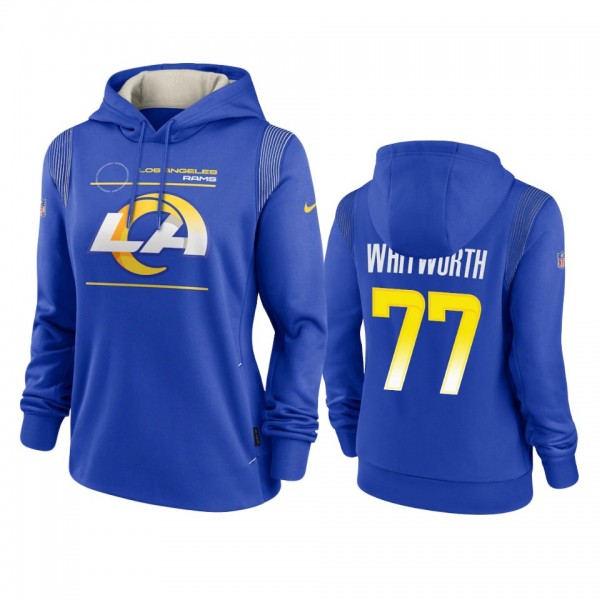 Women's Andrew Whitworth Los Angeles Rams Royal Si...