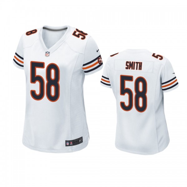 Chicago Bears Roquan Smith White Game Jersey