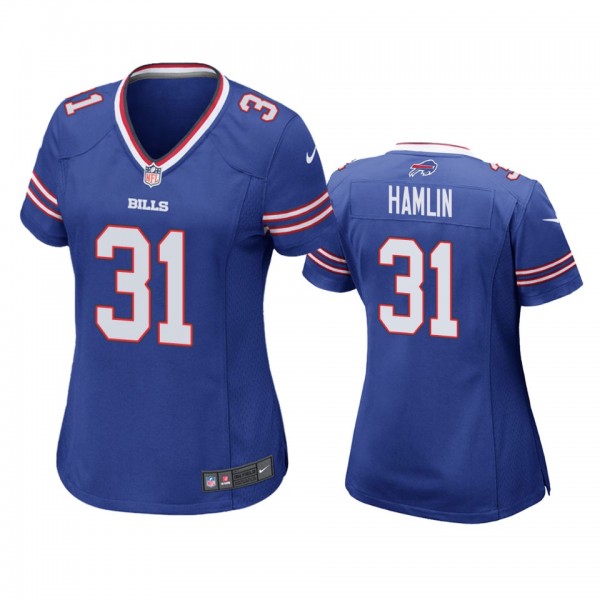 Women's Buffalo Bills Damar Hamlin Royal Game Jers...