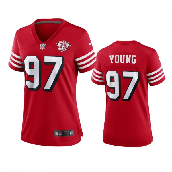 Women's San Francisco 49ers Bryant Young Scarlet 7...