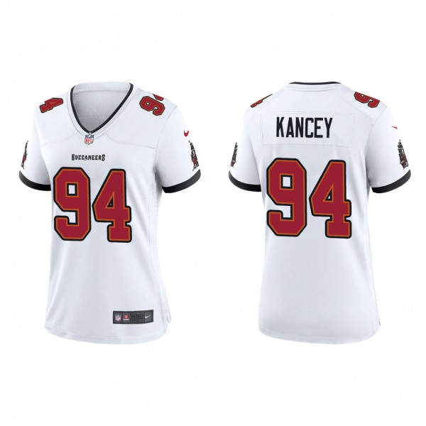 Women's Tampa Bay Buccaneers Calijah Kancey White 2023 NFL Draft Game Jersey