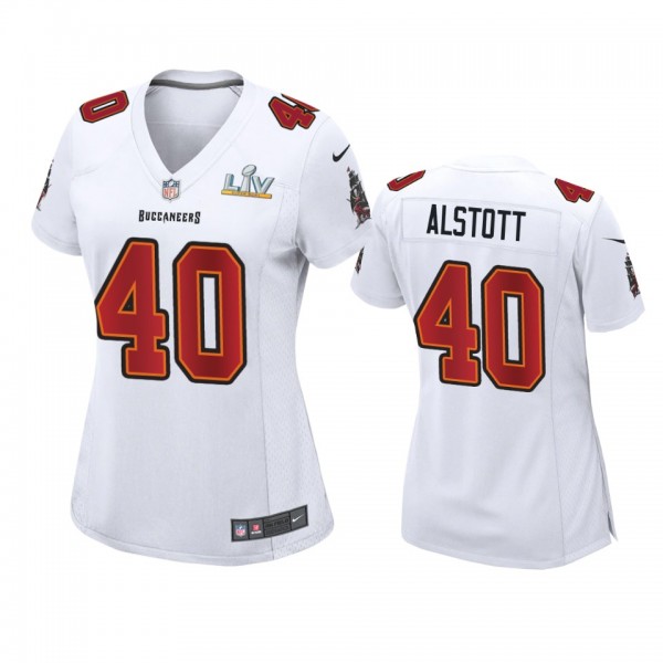 Women's Tampa Bay Buccaneers Mike Alstott White Su...